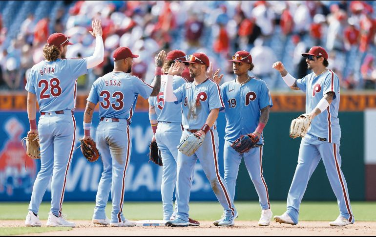 Los Phillies están consiguiendo superar marcas de más de 130 años. AFP/T. Nwachukwu