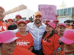 Quirino estuvo en la zona del Corredor Chapala. ESPECIAL