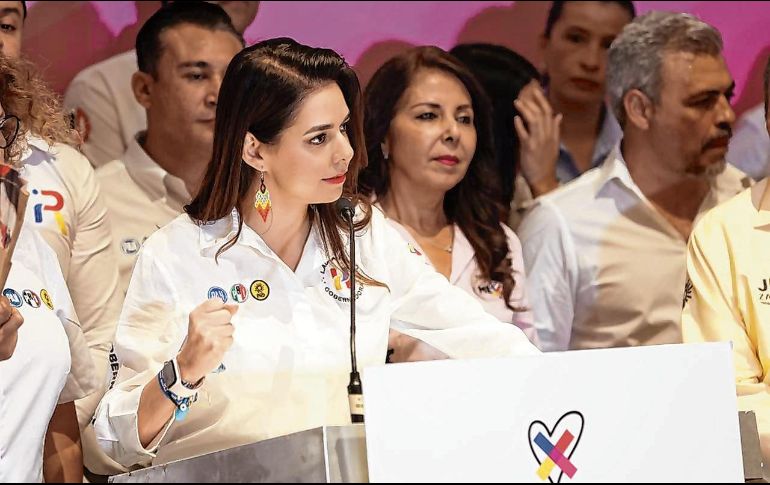 La aspirante a gobernadora habló del crecimiento sustentable de la ciudad. ESPECIAL