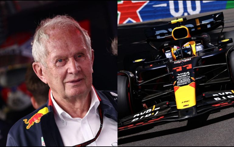 Helmut Marko fue cuestionado sobre los resultados de Checo Pérez y lo criticó. EFE/ A. SZILAGYI.