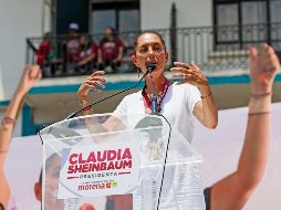 Para la abanderada de Morena es imposible que la transformación del país se detenga. SUN/D. Simón