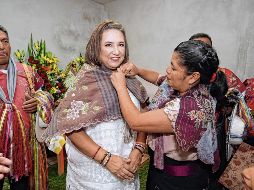 La candidata presidencial se comprometió a erradicar la pobreza extrema de todas las comunidades indígenas del país. ESPECIAL