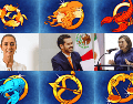 Conoce los signos zodiacales de las candidatas y el candidato a la presidencia de la República. ESPECIAL/ARCHIVO/EL INFORMADOR/ Foto de Alexa en Pixabay, @AlvarezMaynez en X.