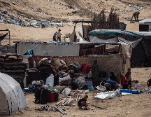 Casi un millón de palestinos huyeron de la ciudad del sur de Gaza. EFE/EPA/H. IMADRafah