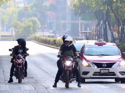 Las motocicletas están exentas de las restricciones por el Hoy No Circula. SUN/V. Rosas