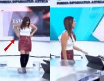 Los hechos fueron captados en cámara y se puede apreciar el contable desconcierto de la conductora. TIKTOK/HECHOSAM