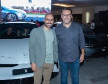 Bernardo Pavón y Nes Gandara en el Pre lanzamiento de ZEEKR Guadalajara. GENTE BIEN JALISCO/ Servando Gómez