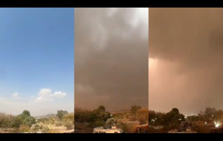 De ser una tarde calurosa pasó a una fuerte tormenta que refrescó por momentos. ESPECIAL