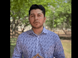 Mizraim Alonso sí dejó muy en claro que para la presidencia de México, su voto es para la candidata de la coalición “Sigamos Haciendo Historia” Claudia Sheinbaum. ESPECIAL/ FACEBOOK/ Mizraim Alonso