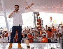 Máynez, aseguró este miércoles que su partido demostró que con una candidatura con propuestas se puede acabar con el poder del dinero y la corrupción de los viejos partidos y su vieja política. EFE/ H. Ríos