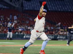 Oswaldo Arcia lució en el juego final al conectar un jonrón productor de tres carreras. CORTESÍA/Charros de Jalisco