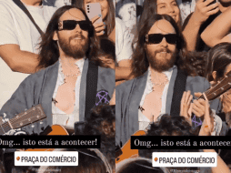 El vocalista de Thirty Seconds To Mars se reunió con sus fans en una de las ciudades de Lisboa en donde recién ofrecieron un concierto. X -TWIITTER-