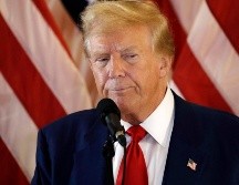 Trump compareció hoy ante la prensa en un nuevo intento de movilizar su base y reivindicó que sigue liderando las encuestas. EFE/ ARCHIVO