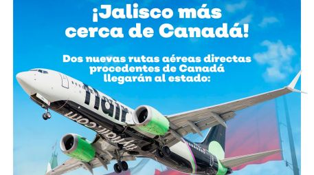 Esta noche se inauguró el vuelo Guadalajara-Vancouver con el cual se espera que arriben más de mil turistas mensuales. ESPECIAL/X/@GobiernoJalisco.