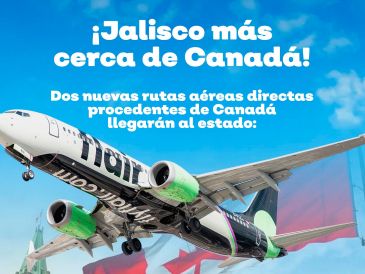 Esta noche se inauguró el vuelo Guadalajara-Vancouver con el cual se espera que arriben más de mil turistas mensuales. ESPECIAL/X/@GobiernoJalisco.
