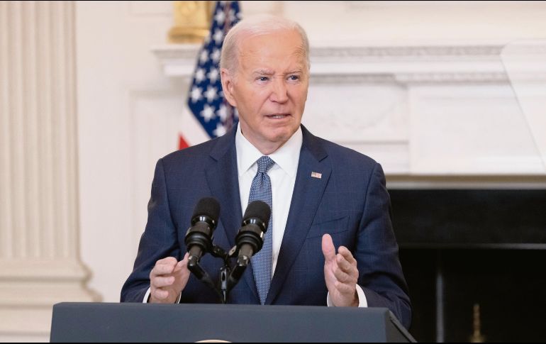 Joe Biden detalló el acuerdo de liberación de rehenes para ambos actores de la guerra. EFE