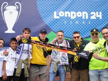 Este sábado se enfrentan Borussia Dortmund y Real Madrid en Wembley, por el título de la Champions League. EFE / N. Hall