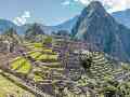 Machu Picchu. Esta antigua ciudad fue construida en el estilo Inca clásico, con paredes de piedra seca pulida. ESPECIAL