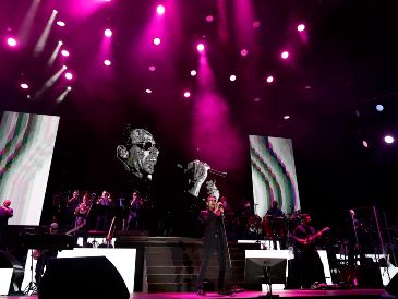 Momento del segundo concierto en España del artista puertorriqueño Marc Anthony, dentro de su gira 