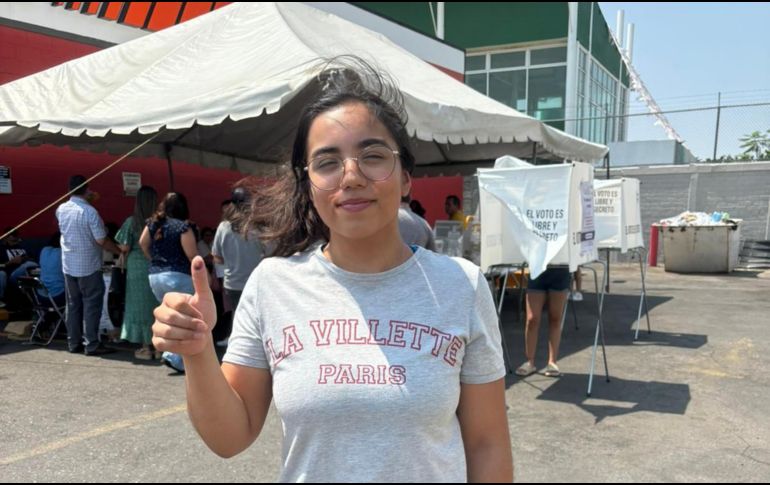 En la elección de 2021 no pudo hacerlo puesto que estaba a un par de meses de cumplir la mayoría de edad. Ahora que tiene la oportunidad no la desperdició. EL INFORMADOR