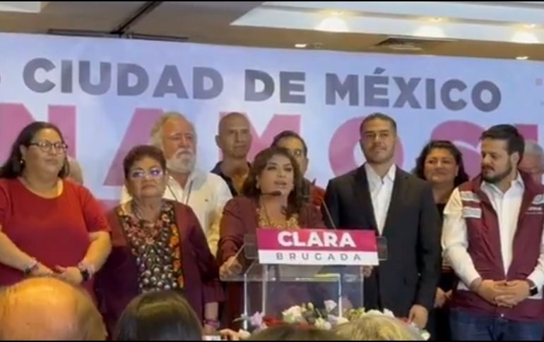 Clara Brugada proclamó que cuenta con una 