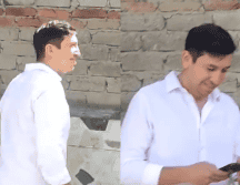 Pese a los abucheos y reproches, Kumamoto se mostró tranquilo mientras esperaba su turno para emitir sus votos. X -TWITTER-/ Mural