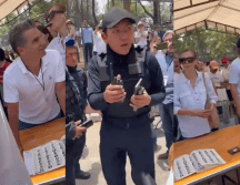 Los ciudadanos presentes en la casilla presuntamente amenazada no se dejaron amedrentar ni por los supuestos “policías”. X -TWITTER-/ panaclo