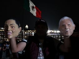 Esta noche se respira ambiente de festejo que en el Zócalo de la Ciudad de México. Xinhua / F. Cañedo