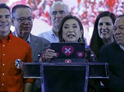 Gálvez aceptó su derrota y agradeció a quienes votaron con ella. EFE / J. Méndez