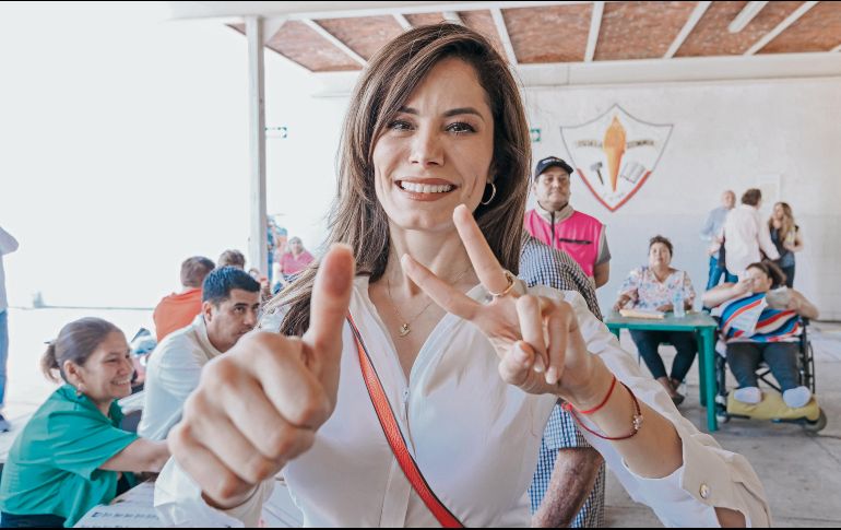 La candidata naranja se pronunció en redes sociales como la nueva presidenta municipal. ESPECIAL