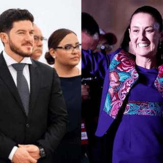 Claudia Sheibaum es felicitada por Samuel Garcia por triunfo