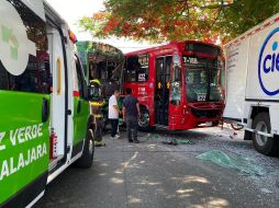 Elementos de la coordinación de Protección Civil y Bomberos de Guadalajara reportaron que no hubo heridos de gravedad ni personas fallecidas. ESPECIAL.