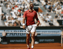Novak Djokovic se lesionó en su partido de cuartos de final del domingo. EFE / Y. Valat