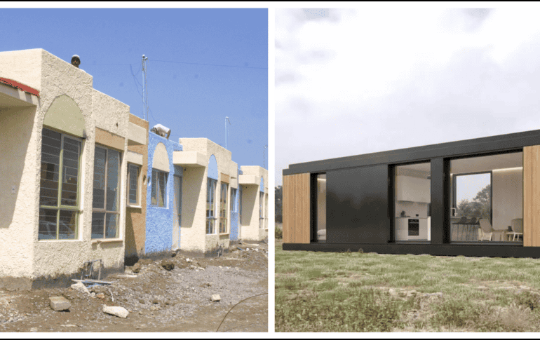 Esta es la comparativa entre una casa Infonavit y una prefabricada. EL INFORMADOR / ARCHIVO / ESPECIAL / AliExpress