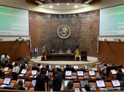 La presidenta de la Jucopo, la diputada de Movimiento Ciudadano, Marcela Padilla, en conjunto con la legisladora del PAN, Claudia Murguía, señaló que hay un acuerdo entre todas las bancadas del Congreso del Estado. EL INFORMADOR / ARCHIVO