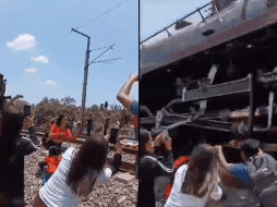 Los hechos sucedieron en el municipio de Nopala Hidalgo, donde miles de personas se aglomeraron para ver a la llamada 