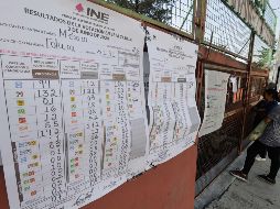 Recordaron que los carteles pegados afuera de las casillas no tienen valor legal, lo que cuentan son las actas. SUN / ARCHIVO