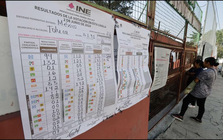 Recordaron que los carteles pegados afuera de las casillas no tienen valor legal, lo que cuentan son las actas. SUN / ARCHIVO