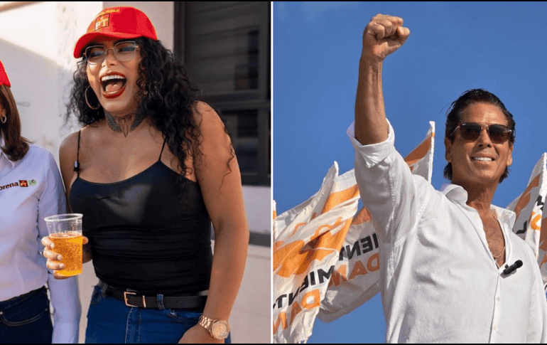 A estos famosos no les fue nada bien, incluso con su popularidad en redes sociales. ESPECIAL / X / @paolitasuarez28 / @robpalazuelos