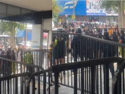 La comisaría informó que se trata de un acceso controlado al que quiso entrar de manera violenta, por lo cual se le retuvo y se le envió a los juzgados municipales por conato de riña. ESPECIAL