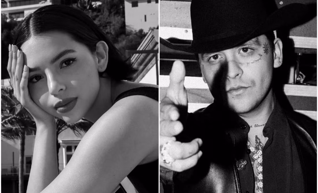 Captan a Angela Aguilar y a Christian Nodal compartiendo anillos y cadena, ¿romance a la vista?