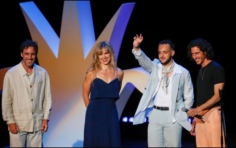 El día de ayer se llevó a cabo la inauguración del Festival Internacional de Cine de Guadalajara en presencia de Nawja Nimri, Alex de la Iglesia y Enrique Cerezo. EFE/ Francisco Guasco