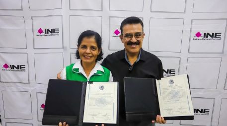 Ambos senadores electos también se comprometieron a apoyar los 100 compromisos de Claudia Sheinbaum Pardo, presidenta electa de México. ESPECIAL