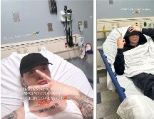 Peso Pluma se lesionó mientras daba su concierto en Nueva York. ESPECIAL / Instagram pesopluma