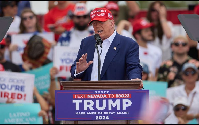 El juez  podría sentenciar a Trump a libertad condicional o hasta cuatro años de prisión estatal por cada cargo. EFE/ARCHIVO