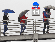 Los modelos de acumulados de precipitación del IAM pronostican el inicio climático del temporal entre el 10 y 12 de junio. EL INFORMADOR / ARCHIVO