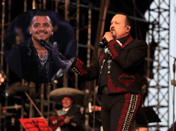 En el 2023, previo a un Palenque que ofreció en Texcoco, Pepe Aguilar fue cuestionado sobre la paternidad de Nodal con su entonces novia Julieta. ESPECIAL/ SUN/ EL INFORMADOR/ ARCHIVO.