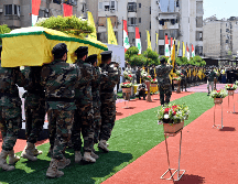 Hezbollah asegura que vengara la muerte de su comandante militar de más alto rango. EFE/EPA/WAEL HAMZEH
