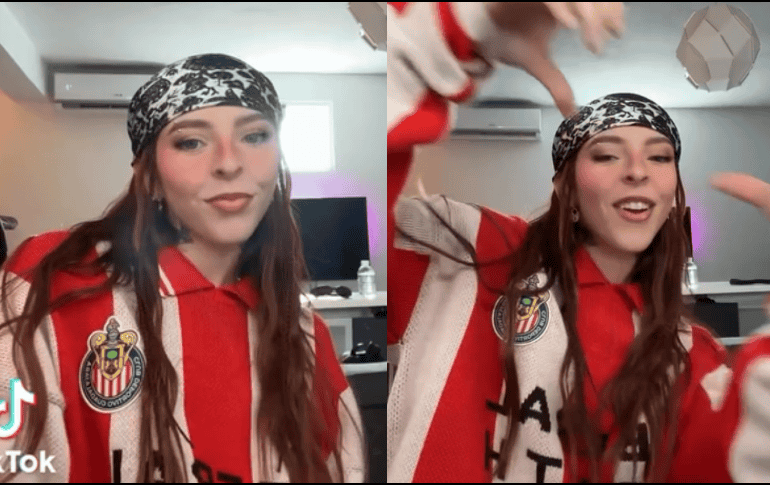 La cantante puertorriqueña se hizo tendencia en redes sociales por aparecer con una playera de Chivas en TikTok. TIKTOK/ itsyoungmiko