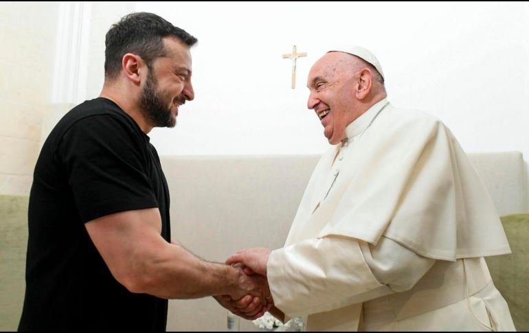 El pontífice mantiene una intensa jornada en la sede de la cumbre. EFE/ S. CERNUZIO / VATICAN MEDIA